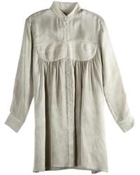 Uma Wang - Robe Courte Froncée À Manches Longues - Lyst
