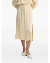 American Vintage - Unyl Midi-Rok Met Elastische Taille - Lyst