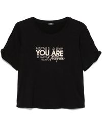 Liu Jo - Camiseta con eslogan estampado - Lyst