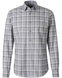 Canali - Cotton Plaid Shirt - Lyst