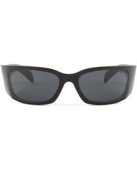 Prada - Symbole Wraparound-Frame Sunglasses - Lyst