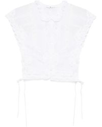 Ermanno Scervino - Oberteil Aus Valencienne-Spitze - Lyst