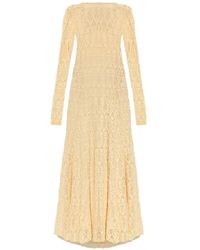 forte_forte - Long-Sleeve Lace Midi Dress - Lyst