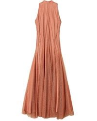 Twinset - Polka-Dot Tulle Maxi Dress - Lyst
