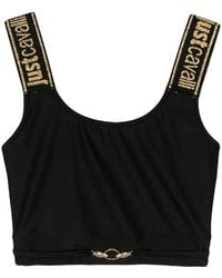 Just Cavalli - Logo-Plaque Cropped Top - Lyst