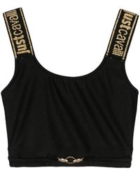 Just Cavalli - Logo-Plaque Cropped Top - Lyst