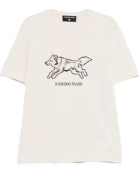 Iceberg - Cotton T-Shirt - Lyst