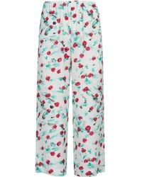 Marni - Pantalones capri con estampado floral - Lyst