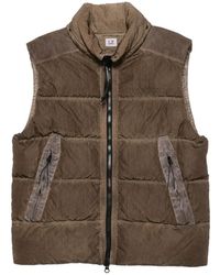 C.P. Company - Eco-Chrome R Mixed Down Gilet - Lyst