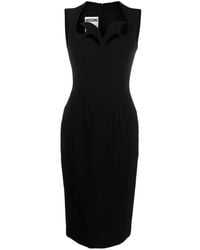 Moschino - Cut-out Detail Sleeveless Dress - Lyst
