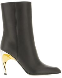 McQueen - レザーアンクルブーツ - Lyst