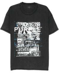 Purple Brand - Graphic-Print Distressed T-Shirt - Lyst