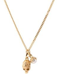 Emanuele Bicocchi - Pearl Skull Necklace - Lyst
