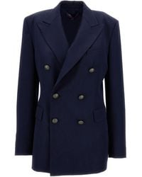 Ralph Lauren - Double-Breasted Blazer - Lyst