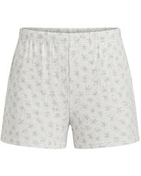 Polo Ralph Lauren - Floral-Print Pointelle-Knit Pajama Shorts - Lyst