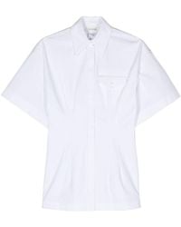 Sportmax - Curve Pointed-collar Cotton Shirt - Lyst