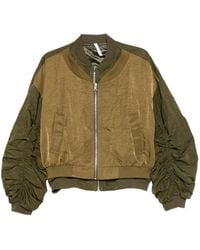 Imperial - Panelled Ruched-Sleeve Jacket - Lyst