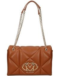 Love Moschino - Quilted Chain-Strap Shoulder Bag - Lyst