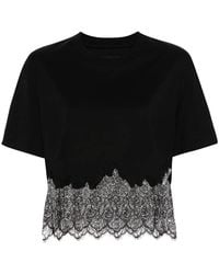 Givenchy - Cropped Cotton T-Shirt - Lyst