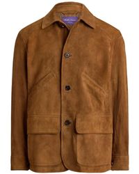 Ralph Lauren - Veste Hand En Daim - Lyst