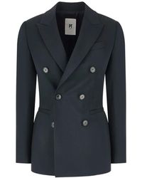 PT Torino - Peak-Lapel Double-Breasted Blazer - Lyst