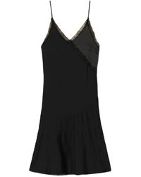 Twinset - Lace-Trimmed Slip Dress - Lyst