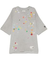 Maison Mihara Yasuhiro - T-Shirt Crop Imprimé À Détail Étiquette De Prix - Lyst