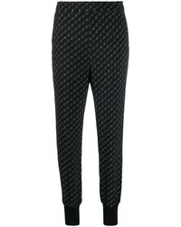 Stella McCartney ロゴプリント パンツ - ブラック