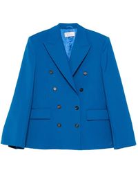GIUSEPPE DI MORABITO - Double-Breasted Pleated Jacket - Lyst