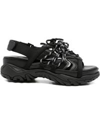 Juun.J - Lace-Up Touch-Strap Sandals - Lyst