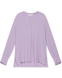 Maliparmi - V-Neck Long-Sleeve Top - Lyst