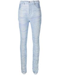 Alexander Wang - Fringed Slim-fit Trousers - Lyst