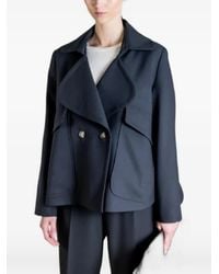 Psophia - Double-Breasted Flared Jacket - Lyst