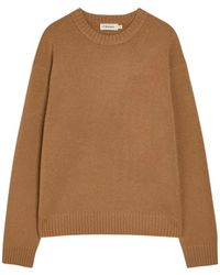 FRAME - Crew-Neck Ribbed-Trim Sweater - Lyst