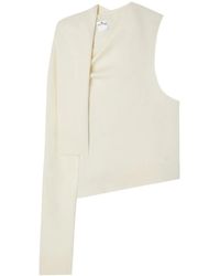 Courreges - Haut En Maille À Épaules Dénudées - Lyst
