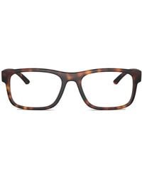 Prada Linea Rossa - Rectangle-Frame Glasses - Lyst