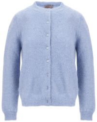 Herno - Cárdigan De Punto Con Cuello Redondo - Lyst