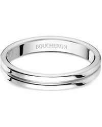 Boucheron - Godron ウェディング リング プラチナ S - Lyst