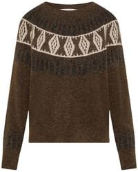 Seventy - Fair Isle-Knit Sweater - Lyst