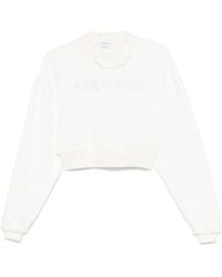 McQueen - Cropped Sweatshirt - Lyst