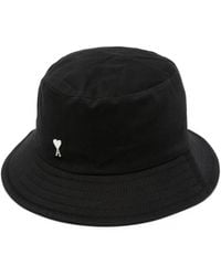 Ami Paris - De-coeur Bucket Hat - 56 Noir - Lyst