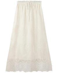 House Of Sunny - Blossom Lace-Trim A-Line Maxi Skirt - Lyst