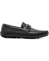 Ferragamo - Gancini Leather Drivers - Lyst