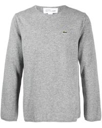 Comme des Garçons - Intarsia-knit Logo Wool Jumper - Lyst