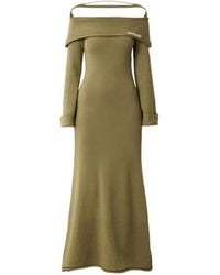 Isa Boulder - Off-Shoulder Long-Sleeve Maxi Dress - Lyst