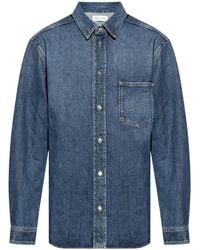 Samsøe & Samsøe - Long-Sleeve Organic Cotton Denim Shirt - Lyst