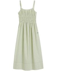 BOSS - Striped-Pattern Midi Dress - Lyst
