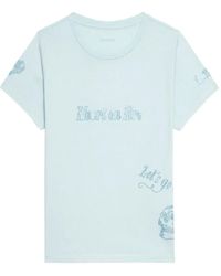 Zadig & Voltaire - Camiseta Alys con detalles de cristal - Lyst