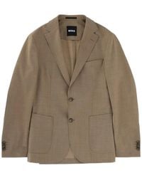 BOSS - Blazer À Poche Plaquée - Lyst