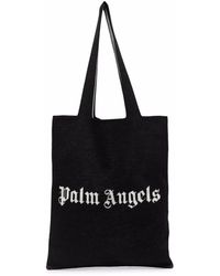 Palm Angels - Bolso shopper con logo estampado - Lyst